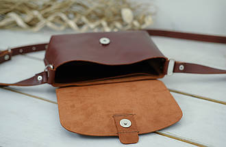 Жіноча сумка Франческа з натуральної шкіри колір Вишня, фото 5