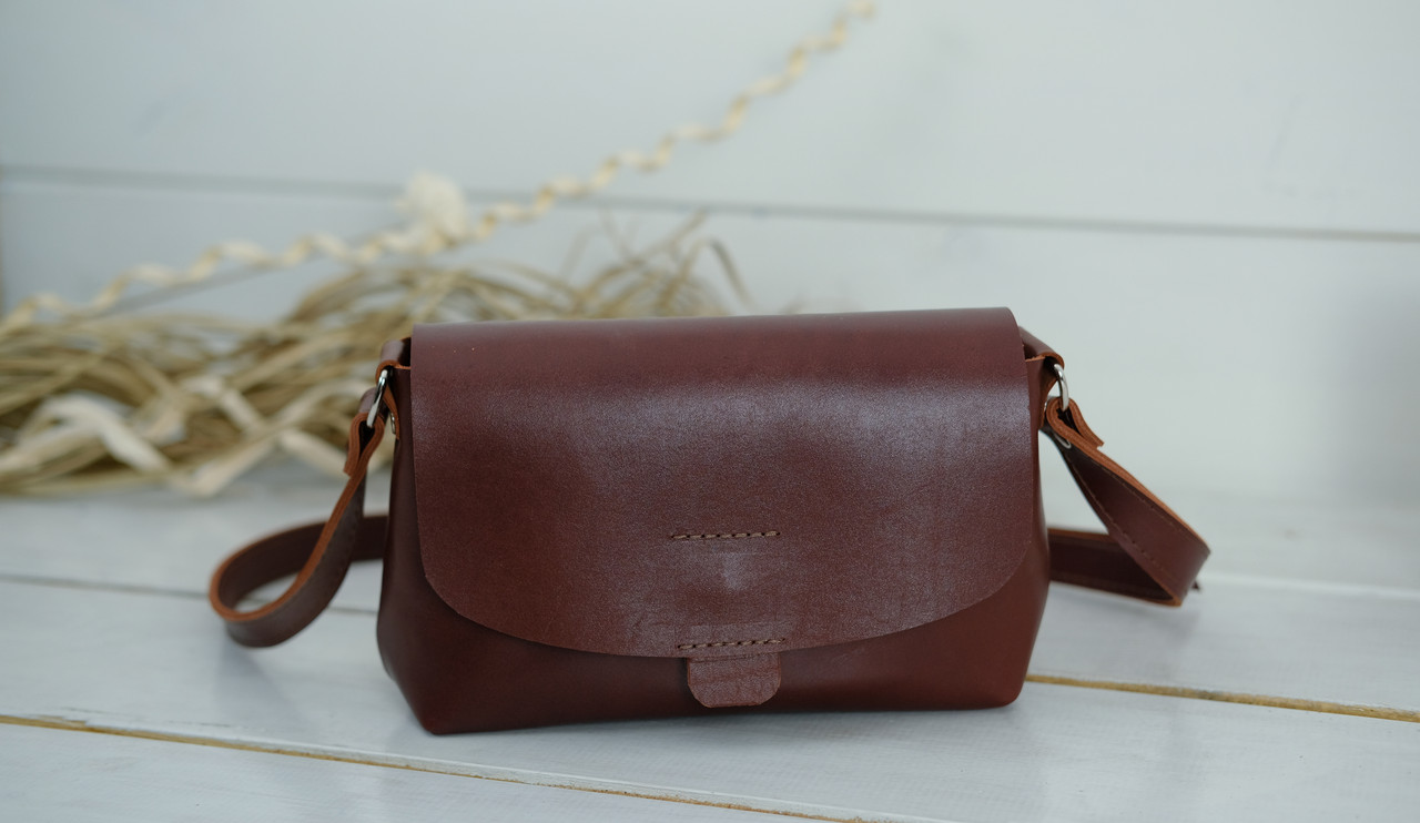 Жіноча сумка Франческа з натуральної шкіри колір Вишня