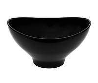 Чаша овальная закругленная из меламина чёрная 29,5×26,6×16 см 4,1 л Тарелки для соуса