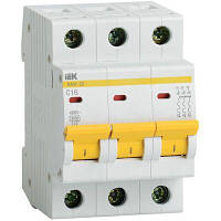 Автоматический выключатель IEK ВА47-29, 3Р, 3А, 4.5 кА, В (MVA20-3-003-B)