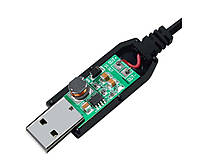 Кабель USB для роутера з перетворювачем напруги 5V-9V USB - DC 5.5x2.1 0.5A 1m чорний