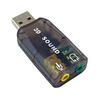 Звуковая карта 3D Sound (5.1) USB-SoundCard 2.0 RTL