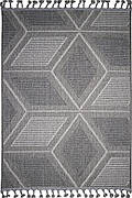Безворсовий килим 2х3 на джутовій основі CALIDO 08325B D.GREY/L.GREY
