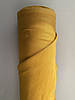Гірчична сорочково-платтєва лляна тканина, колір 1218, фото 6