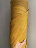 Гірчична сорочково-платтєва лляна тканина, колір 1218, фото 4