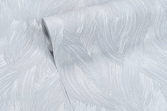 Шпалери абстракція метрові вінілові на флізеліні Vinil LS Aqua ДХV-1595/2 світло-сірий (1,06х10,05 м)