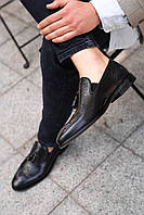 Чоловічі туфлі лофери Лінкольн TANNER 44 Чорні GT, код: 2635170