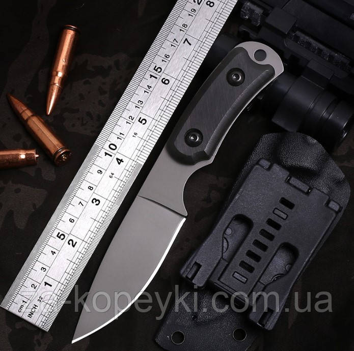 Ніж EDC для виживання в кемпінгу з дерев'яною ручкою з чохлом