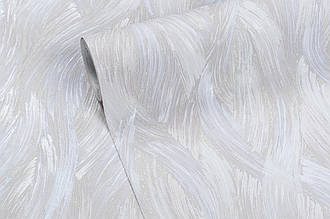 Шпалери абстракція метрові вінілові на флізеліні Vinil LS Aqua ДХV-1595/3 холодний-беж (1,06х10,05 м)