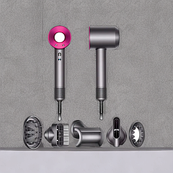 Фен Dyson Supersonic HD07 Fuchsia Дайсон новинка 2022 року насадка для розгладження волосся