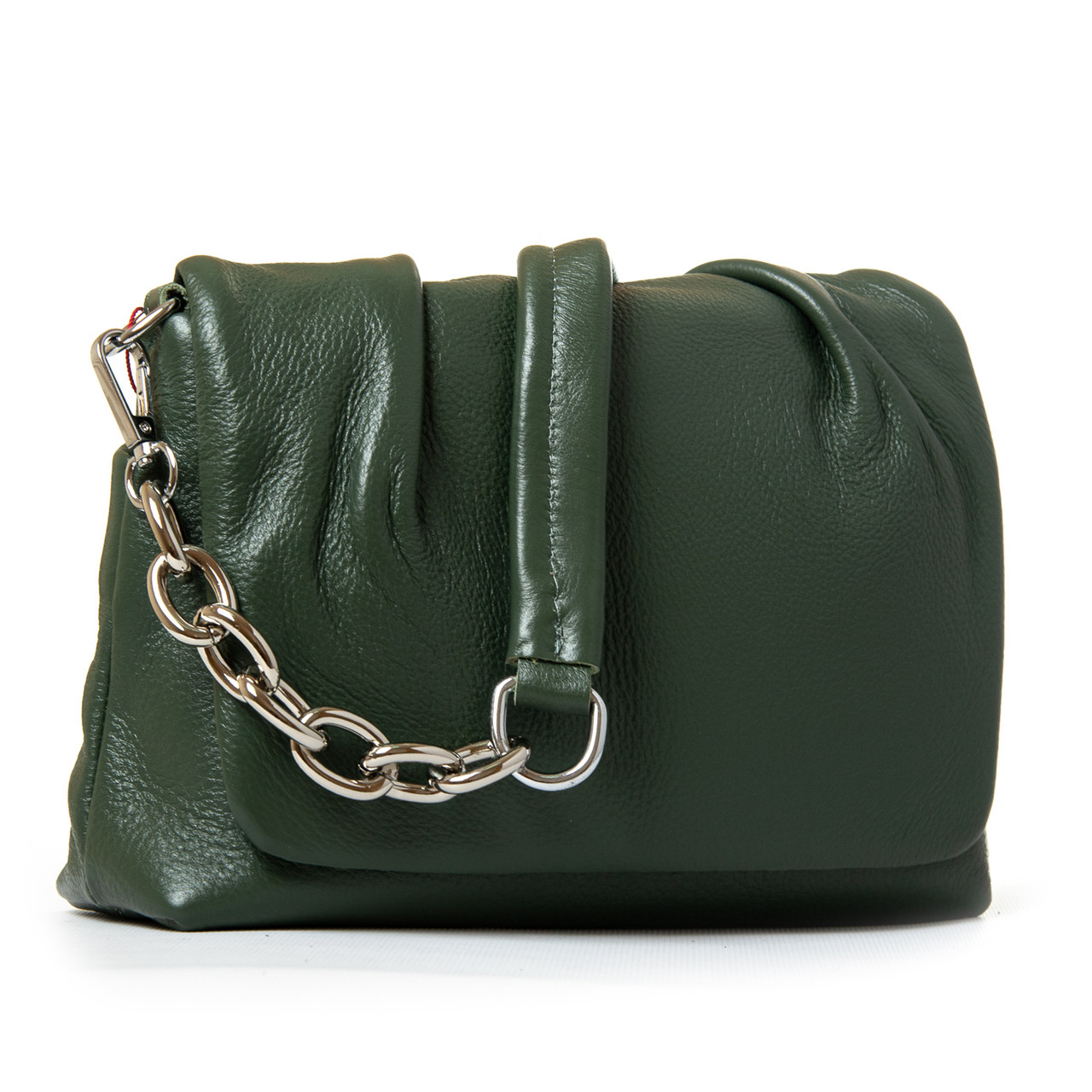 Жіноча шкіряна маленька сумка з клапаном ALEX RAI 9029-9 green, фото 1