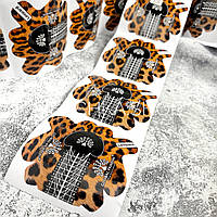 Формы для наращивания ногтей Глобал (Global Fashion) Леопард 500 шт