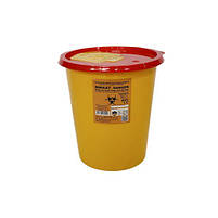 Контейнер для збору медичних відходів 7 л, жовтий, пластик Afacan Plastik, фото 2