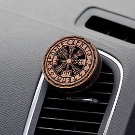 Ароматизатор на дефлектор в машину "Вегвізир" 6 см в дерев'яній коробці