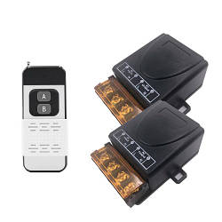 1-канальне бездротове реле 2шт 220В 30А 433МГц до 1000м і 2шт пульт ДК 2кн