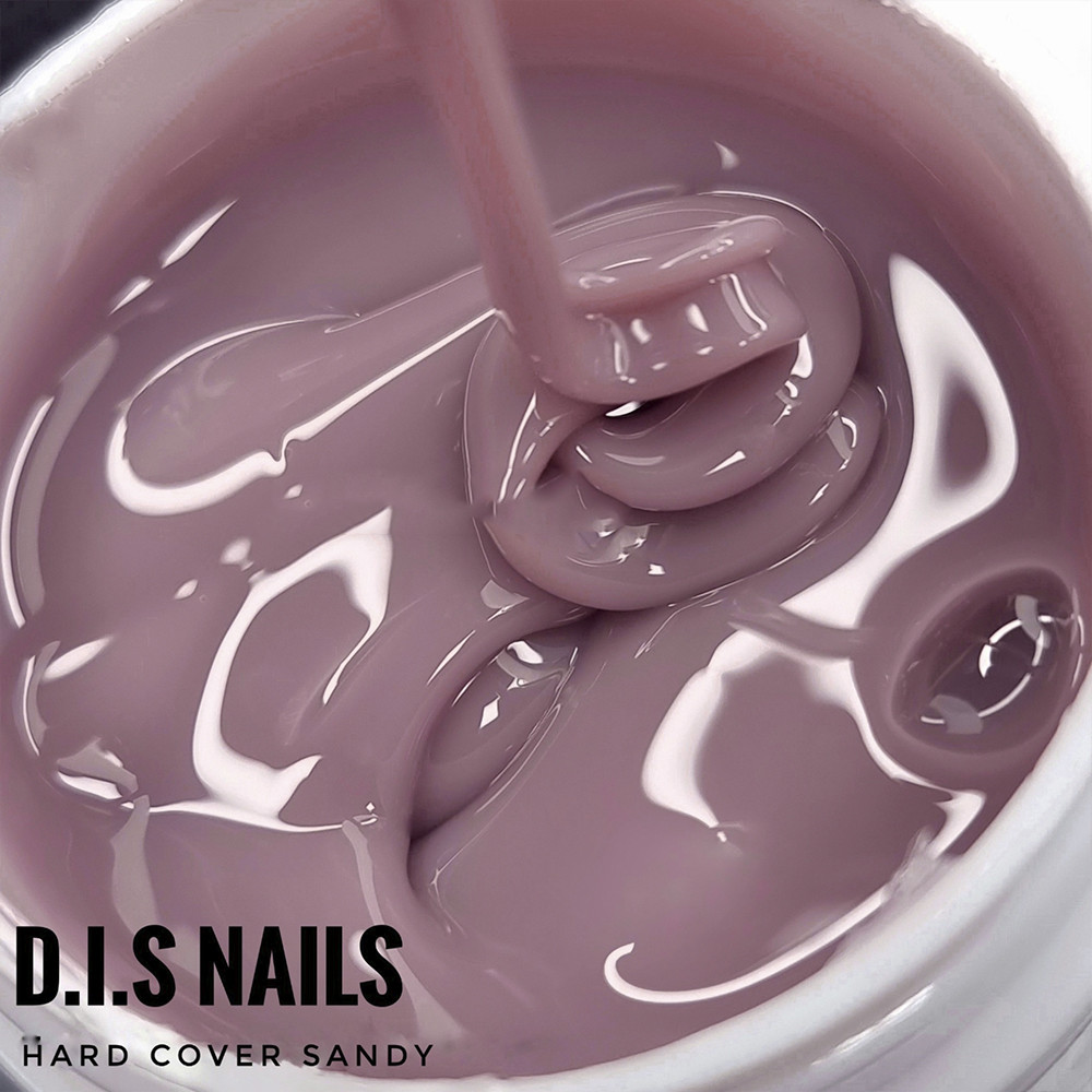 Камуфлюючий гель для нарощування нігтів D.I.S Hard Gel Cover Sandy 28 г