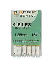 K Files (К-файлы) ручные инструменты для обработки корневых каналов, Rogin 25 мм 15