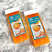 Воск в кассете для депиляции Глобал (Global Fashion roller depilatory wax) 100 г, апельсин