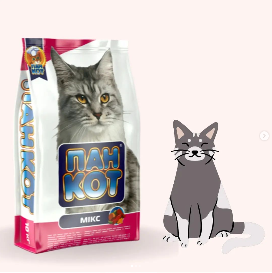 Корм для котів Пан Кот МІКС 10 кг