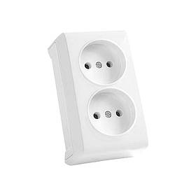 Розетка VI-KO Vera біла 2-я накладна