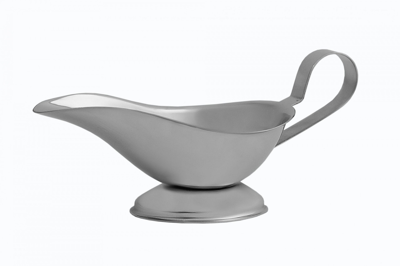 Соусник металевий з ручкою носиком 150 мл соусники з нержавіючої сталі