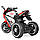 Дитячий електромобіль мотоцикл Ducati M 4053-3 (MP3, USB, SD слот, двигуни 2x25W, акум.2x6V4.5AH), фото 7