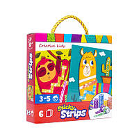 Набор для творчества Sticky strips Лама Vladi Toys VT4433-04 Укр TP, код: 7792093