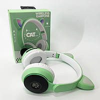 Дитячі стерео навушники ST77, Навушники дитячі з вушками, Бездротові навушники FR-410 cat ear
