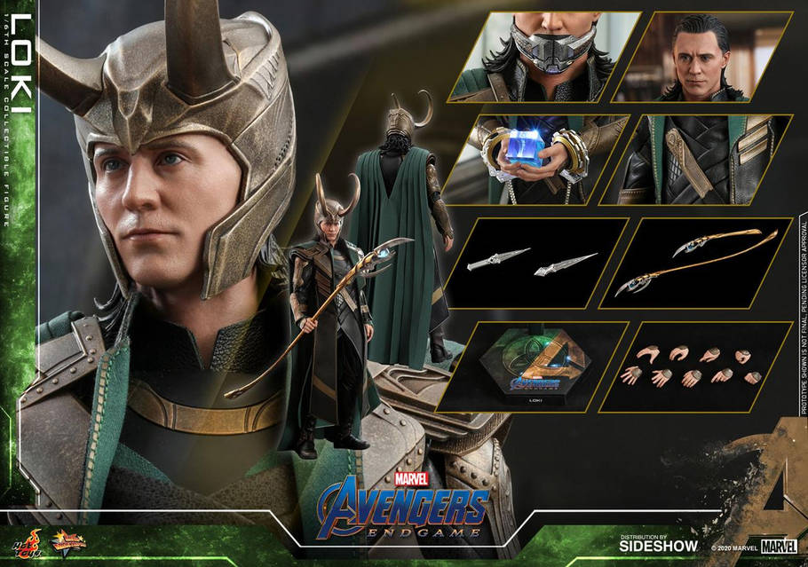 Фигурка 1/6 Hot Toys mms 579 Avengers Endgame Loki, Хот Тойс
