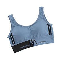 Бюстгальтер спортивний Shoulder Sports Suit NO, Жіночий зручний спортивний топ s/m/l/xl/xxl (200), фото 5