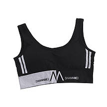 Бюстгальтер спортивний Shoulder Sports Suit NO, Жіночий зручний спортивний топ s/m/l/xl/xxl (200), фото 6