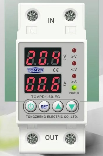 Реле напруги та струму 63А TOMZN, фото 1