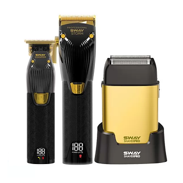 Професійний комбо-набір Sway Storm, Сooper, Shaver Pro Gold (115 KIT4)