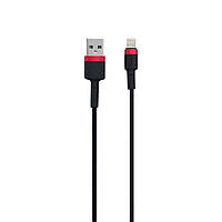 Кабель Baseus CALKLF-C USB Lightning 1.5A 2 m Червоно-чорний MY, код: 7676952