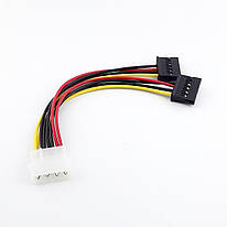 Кабель живлення HDD 1xMolex to 2xSATA