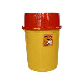 Контейнер для збору медичних відходів 30 л, жовтий Afacan Plastik