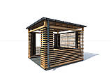 Альтанка в сучасному стилі 3,0х3,0м Modern Gazebo 03 від виробника Thermowood Production, фото 3