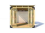 Сучасна недорога альтанка 3,0х3,0м Modern Gazebo 05 від виробника Thermowood Production, фото 3