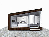 Альтанка в стилі лофт 6,0х6,0м Modern Gazebo 06 від виробника Thermowood Production, фото 4