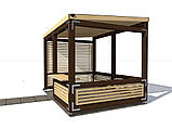 Альтанка в стилі модерн 3,0х4,0м Modern Gazebo 07 від виробника Thermowood Production, фото 3