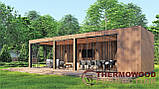 Альтанка з панорамним склінням 10,3 х3, 5м Modern Gazebo 016 Thermowood Production, фото 5