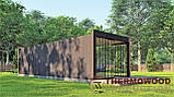 Альтанка з панорамним склінням 10,3 х3, 5м Modern Gazebo 016 Thermowood Production, фото 4