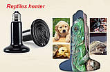 Інфрачервона нагрівальна лампа Korsar "Smart Heat" чорна кераміка, E27 75 Вт. Бризкозащена., фото 8