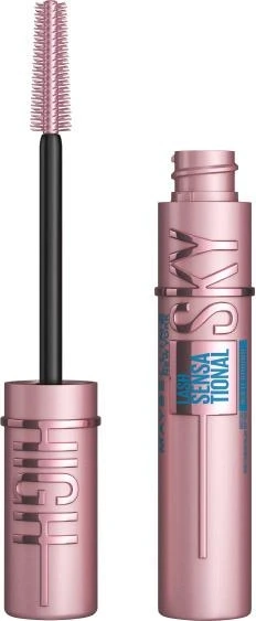 Туш для вій Maybelline Lash Sensational Sky High Waterproof, водостійка (6мл.)