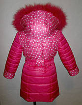 Пальто зимове для дівчинки 5, 6, 7 років, фото 2