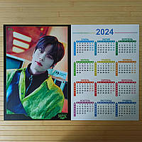 Листовой календарь А3 Ким Син Мин (Kim Seung-min) Синмин (Seungmin) Stray Kids