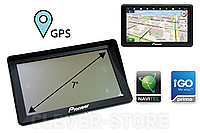 GPS навигатор автомобильный Pioneer 719 экран 7" дюймов с козырьком мультитач 256 МБ 8 Gb Навител IGO