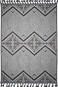 Безворсовий килим 60х110 на джутовій основі CALIDO 08336А L.Grey/D.Grey