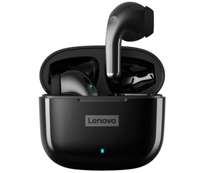 Оригінальні навушники Lenovo LP40 PRO, Bluetooth 5.1, до 20 годин автономності, захист IPX5 (Black)