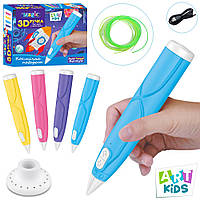 3D ручка ART Kids (тип филамента (пластик)-PCL (2 цвета), USB, карты, 4 цвета) AK 0011